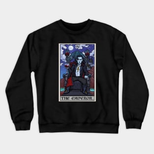 The Emperor Tarot Card Gothic Halloween Count Dracula Vampire Major Arcana Crewneck Sweatshirt